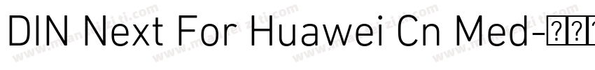 DIN Next For Huawei Cn Med字体转换